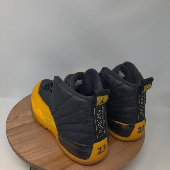 Nike Air Jordan 12 Retro Sneakers- Mens- Size 12- University Gold- [130690-070] - Picture 12 of 12